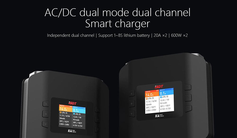 ISDT K4 Smart Dual Charger 
