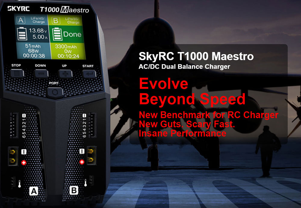 SkyRC T1000 Maestro AC/DC Dual Balance Charger