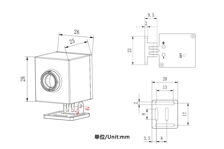 Tarot Mini 256x192 Thermal Imaging Camera TL300M6