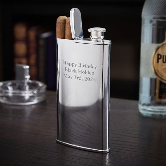 2-in-1 Cigar Holder and Flask