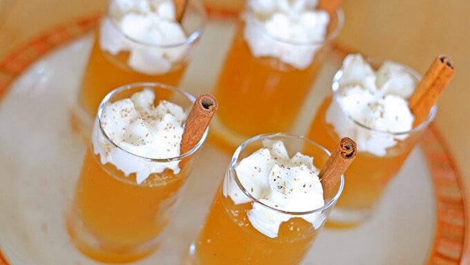 Apple Cider Jello Shots 