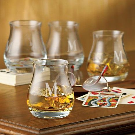 Custom Four Canadian Whisky Glasses