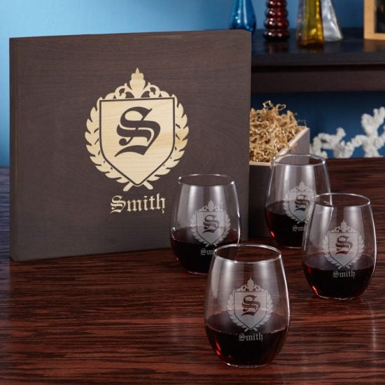 Personalized Wine Box Set