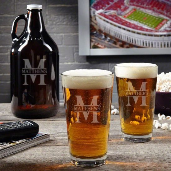 Beer Growler and Glasses Set