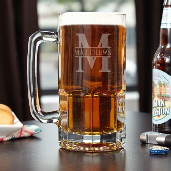 Custom Colossal Beer Mug Dad Gift