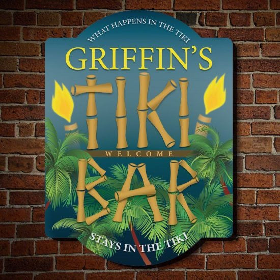 Tiki Wall sign