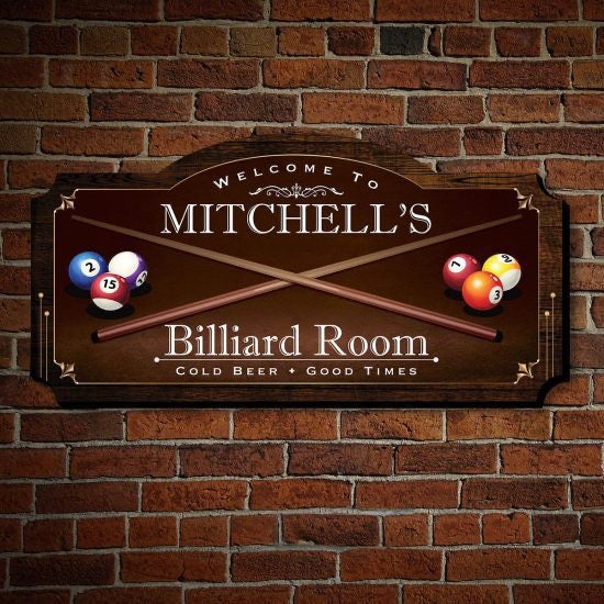 Custom Billiard Game Sign