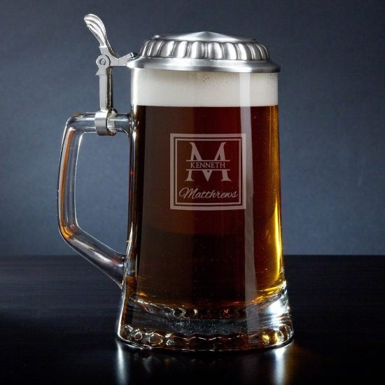 Manly Gift Custom Traditional Beer Stein for Christmas