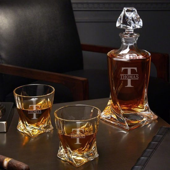 Personalized Decanter Set 60th Birthday Gift Ideas for Dad