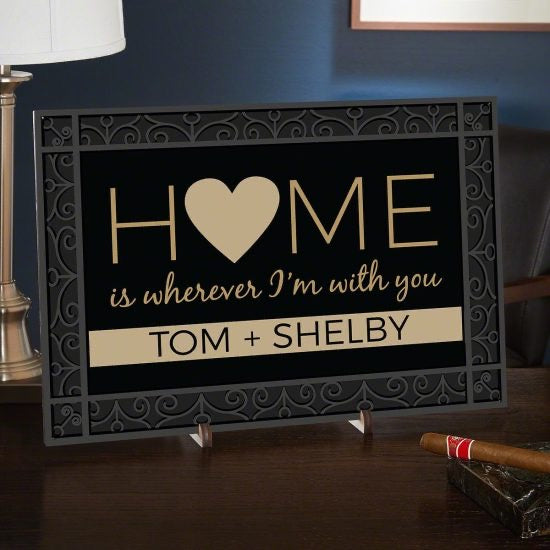 Home Sign Wedding Gift for Parents