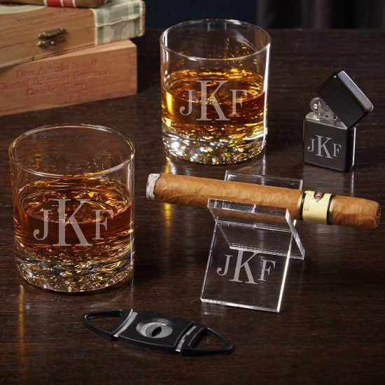 Monogram Cigar Gift Set