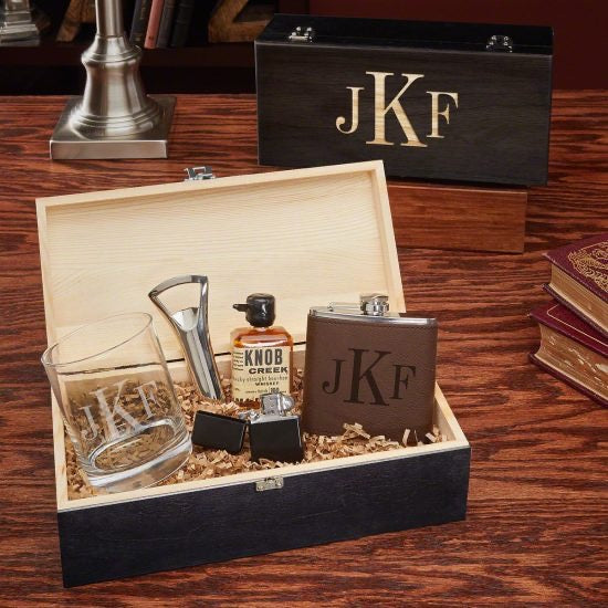 Monogrammed Mens Gift Box