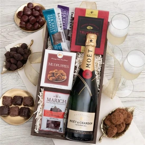 Champagne and Chocolates Gift Basket