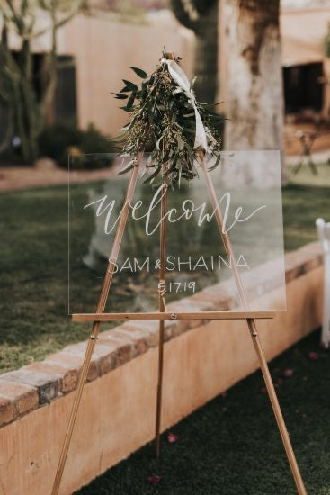 Acrylic Sign for Wedding