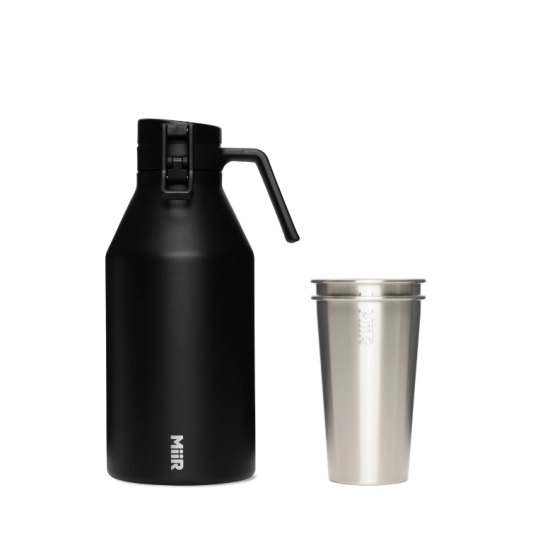 Portable Miir Growler with Pint Glasses