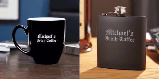 Customizable Coffee and Flask Gift Set 