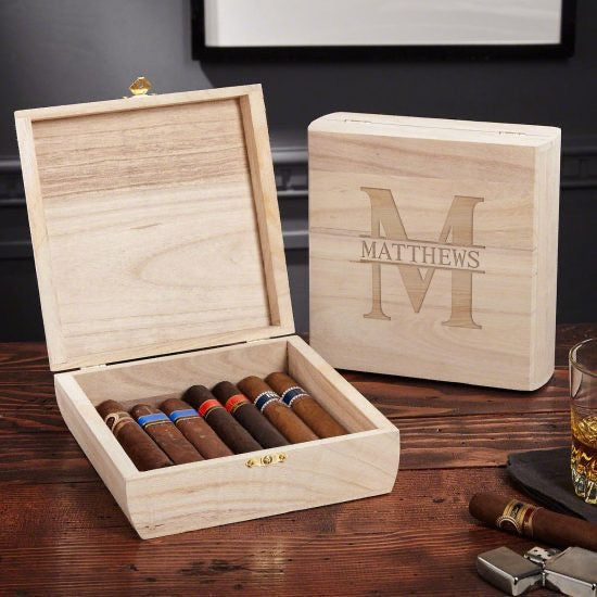 Personalized Cigar Box