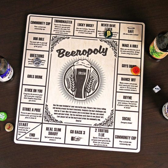 Beeropoly Board Game – A Fun 3 Year Anniversary Gift Idea for Him