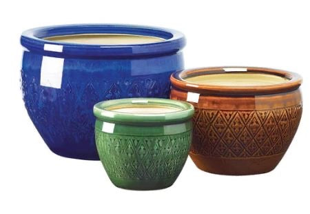 Set of Three Flower Pots