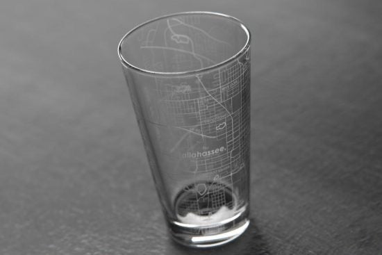 Home Town Map Glass