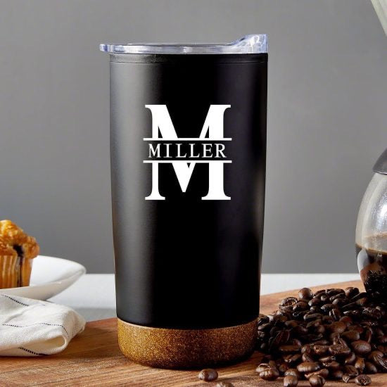 Cork Bottom Personalized Tumbler