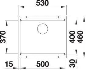 Zlewozmywak Blanco Etagon 500-U For Coloured Components Biały