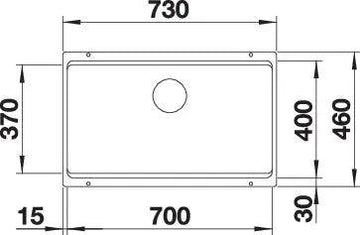 Zlewozmywak Blanco Etagon 700-U For Coloured Components Biały