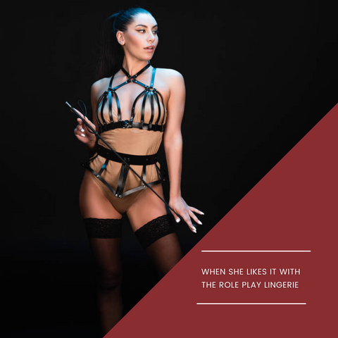 Sex with role play lingerie
