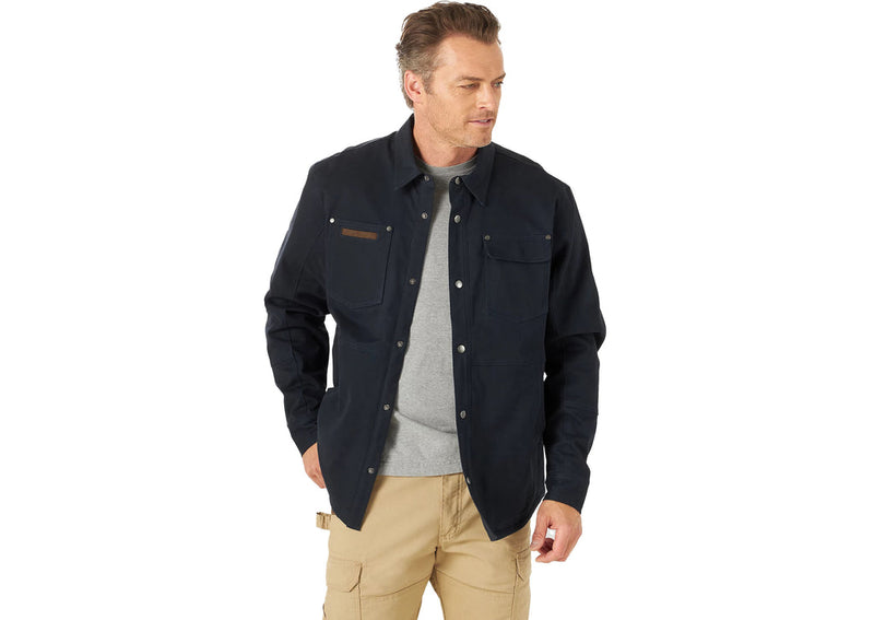 Men's Wrangler Riggs Twill Shirt Work Jacket Dark Navy – Hilltop Western  Clothing | Keffeler Kreations