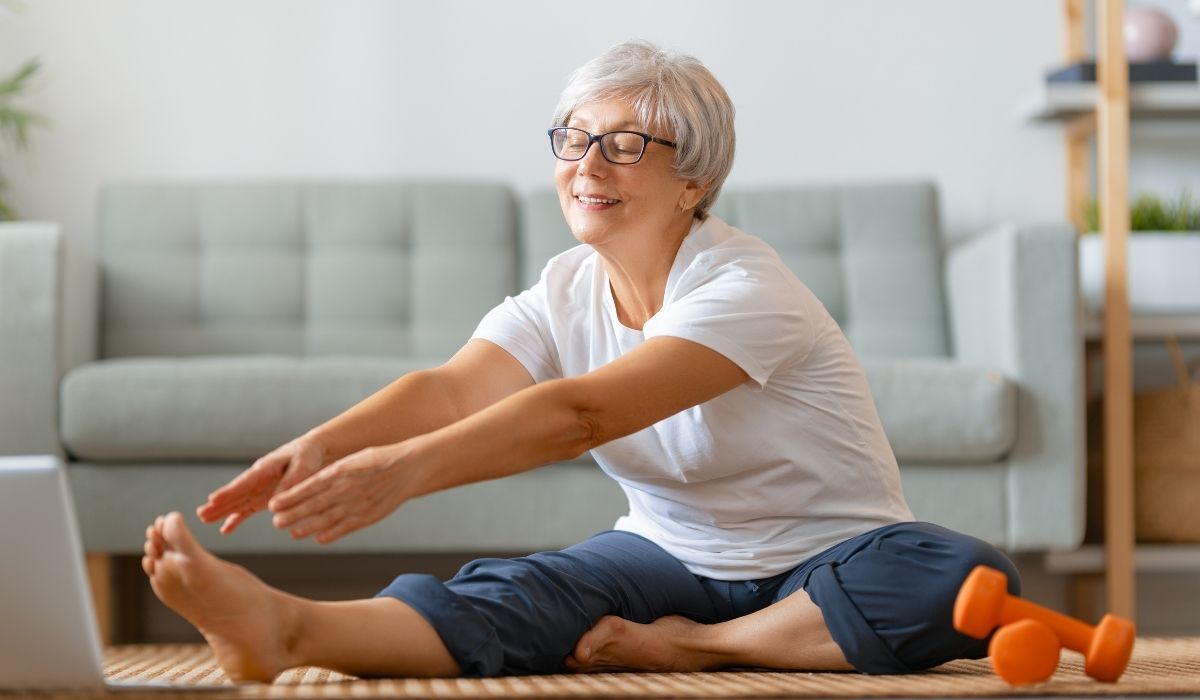 Woman practicing sport