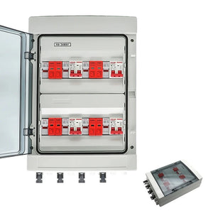 500V 4 Input 4 Output Solar photovoltaic PV Combiner Box With Lightning Protection DC Fuse MCB SPD Waterproof Box IP65 - 54 Energy - Renewable Energy Store