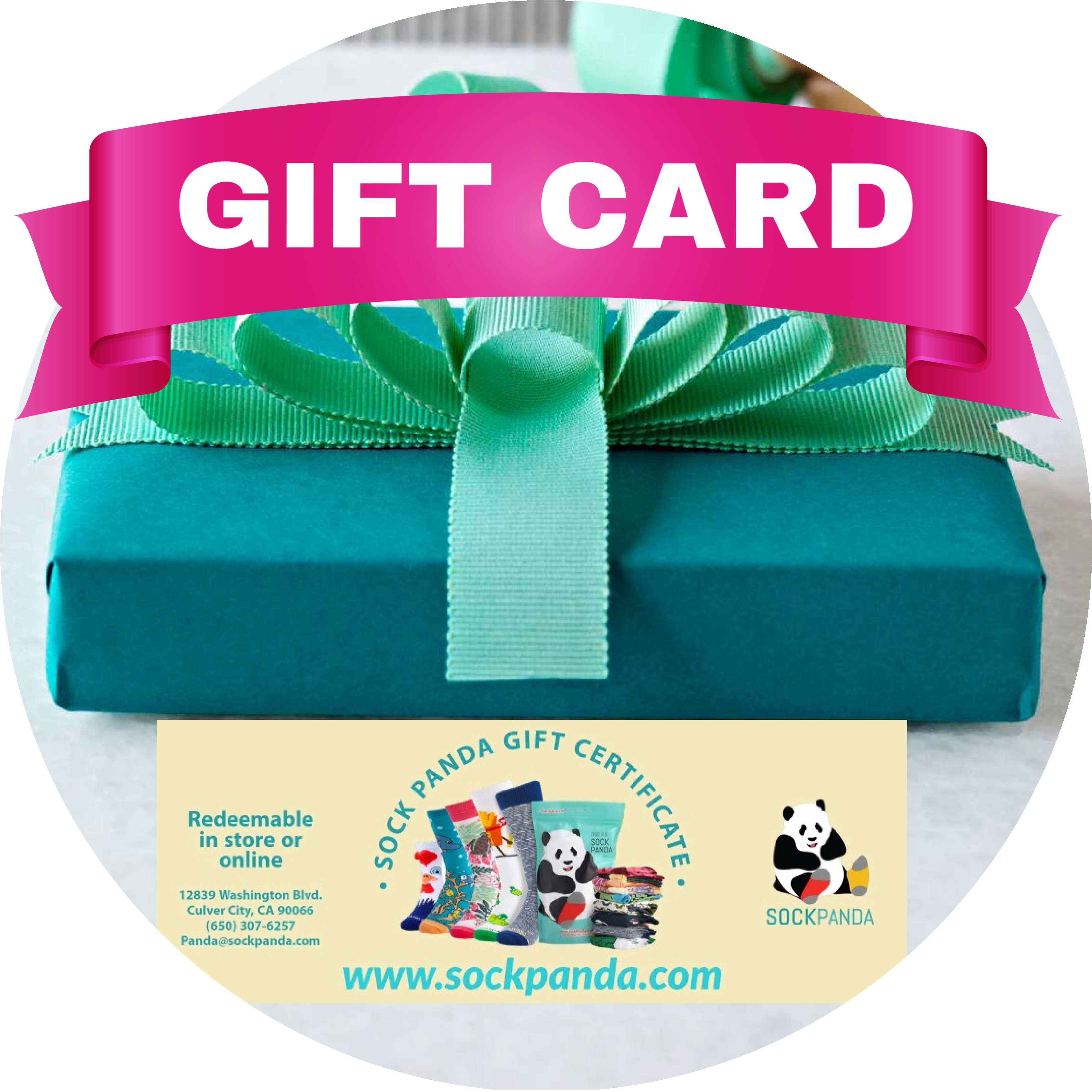 Gift Cards from the Socks Panda