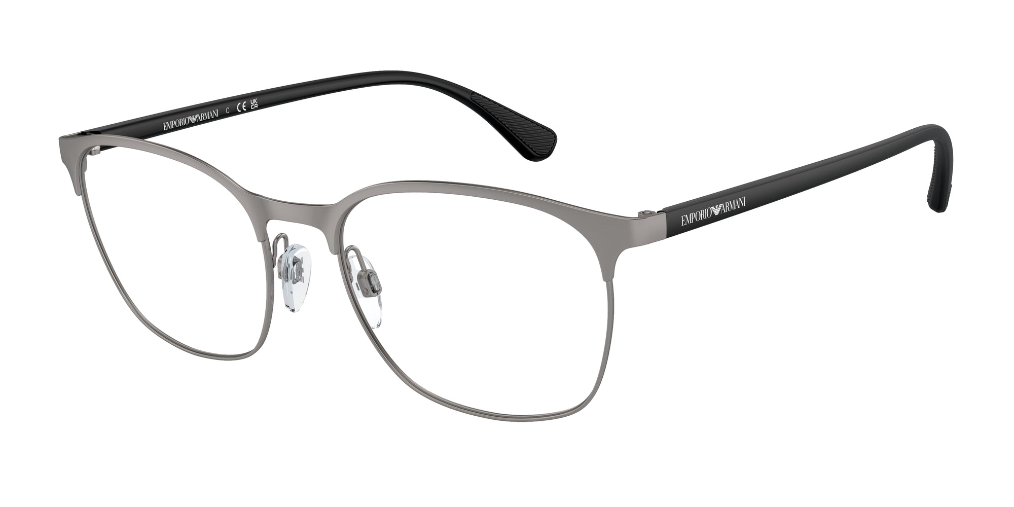 8056262082522 - Mann EA1114  3032 Rahmen von BRILLEN Metall Grau Transparent Kreisel Normal