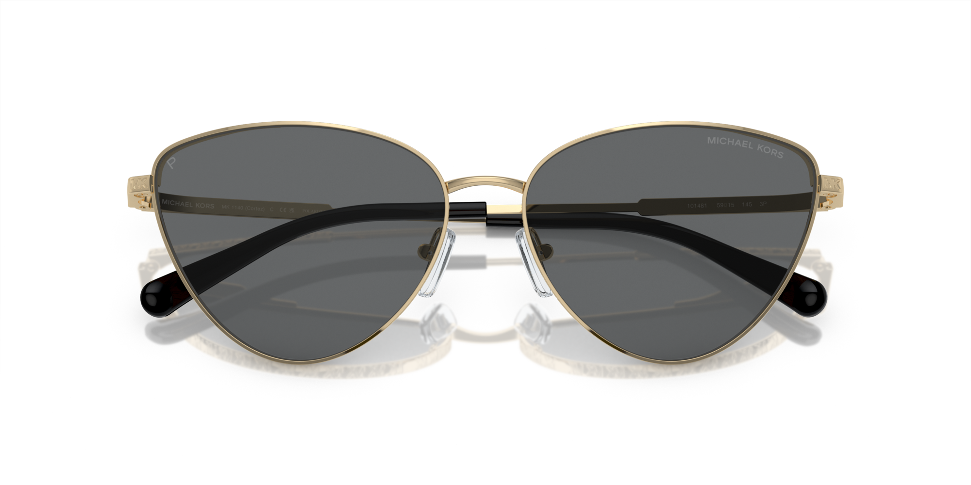 0725125406178 - Frau MK1140 Cortez 101481 Gläser SONNENBRILLEN Metall Gold Grau Katzenauge Polarisiert 0725125406178 - Frau MK1140 Cortez 101481 Gläser SONNENBRILLEN Metall Gold Grau Katzenauge Polarisiert