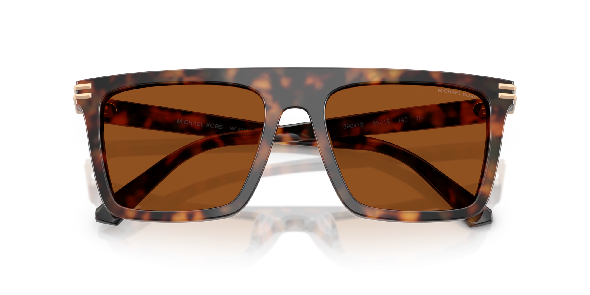 0725125532471 - Herren MK2249U EDGEWATER 390473 Gläser SONNENBRILLEN Acetat Schildkröte Braun Quadratisch Normal