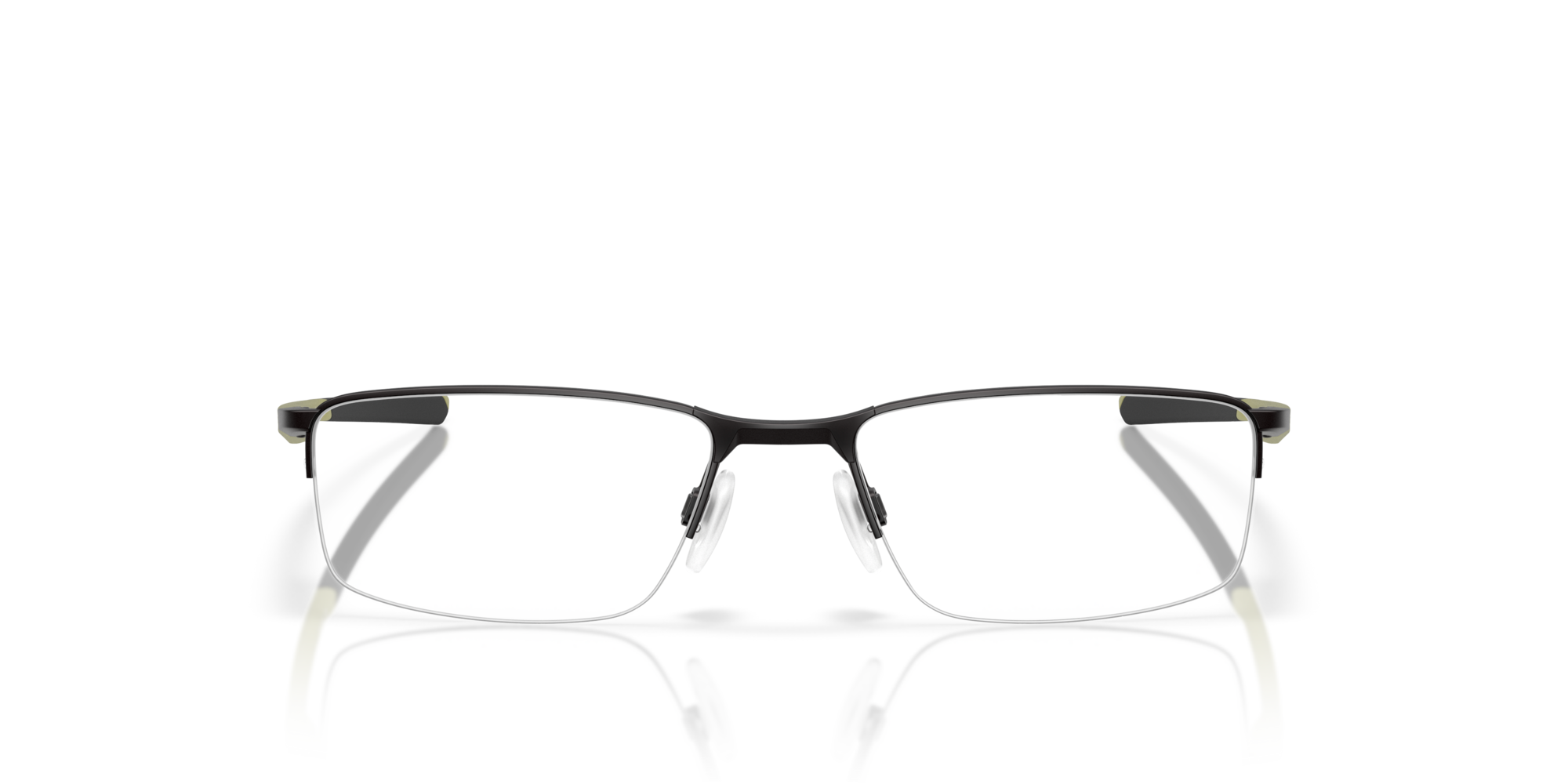 0888392647351 - Herren OX3218 SOCKET 55 321816 Rahmen von BRILLEN Metall Schwarz Transparent Quadratisch Normal