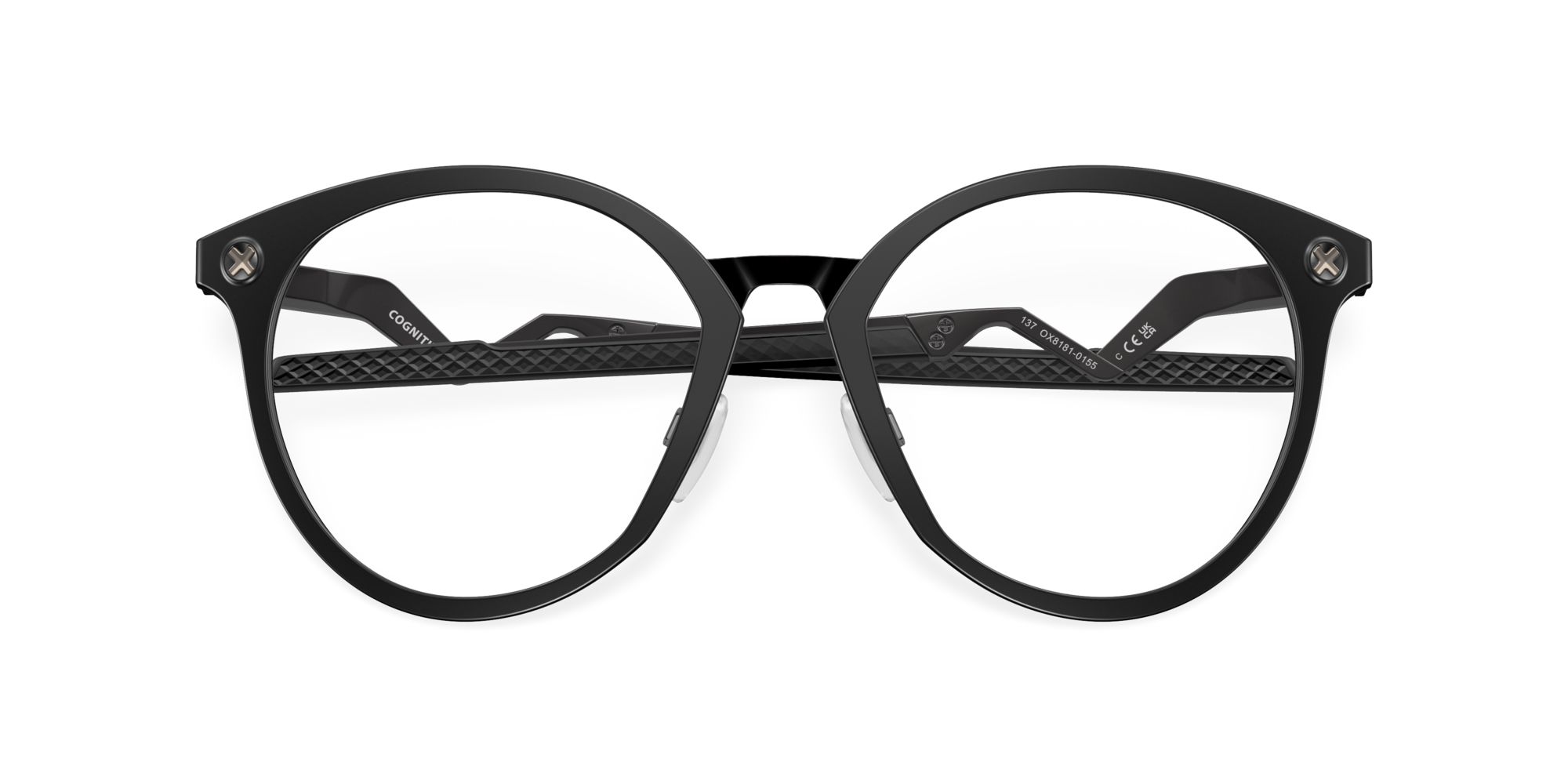 0888392618344 - Herren OX8181 Kognitiver R 818101 Rahmen von BRILLEN Titan Schwarz Trasparente Rund Normale 0888392618344 - Herren OX8181 Kognitiver R 818101 Rahmen von BRILLEN Titan Schwarz Trasparente Rund Normale