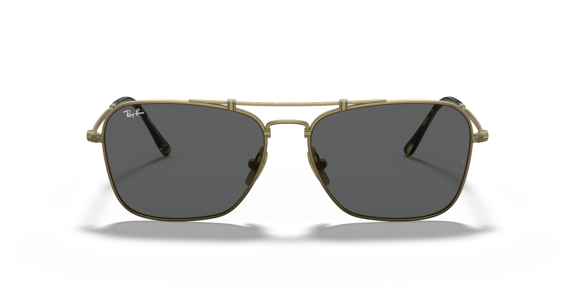 8053672977448 - Unisex RB8136 TITANIUM 913757 Gläser SONNENBRILLEN Titan Gold Grau Quadratisch Normal