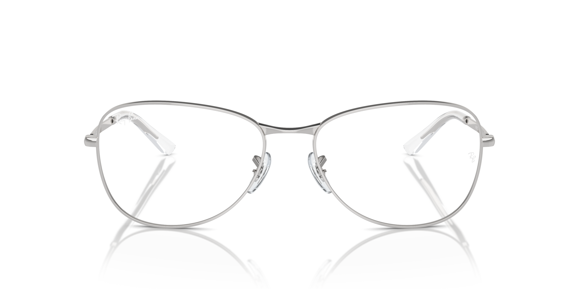 8056262036877 - Unisex RX3733V 2501 Rahmen von BRILLEN Metall Silber Trasparente Pilot Normale 8056262036877 - Unisex RX3733V 2501 Rahmen von BRILLEN Metall Silber Trasparente Pilot Normale