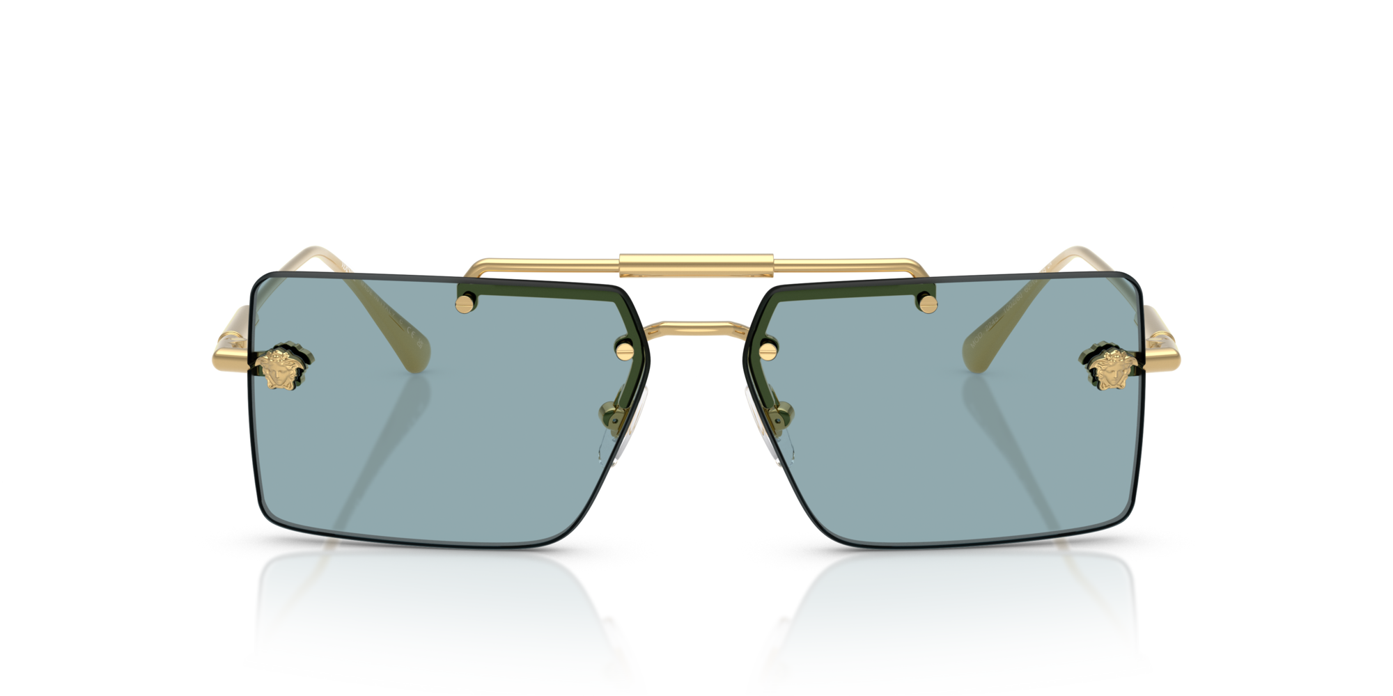 8056262296523 - Damen VE2245  100280 Gläser SONNENBRILLEN Metall Gold Blau Quadratisch Normal