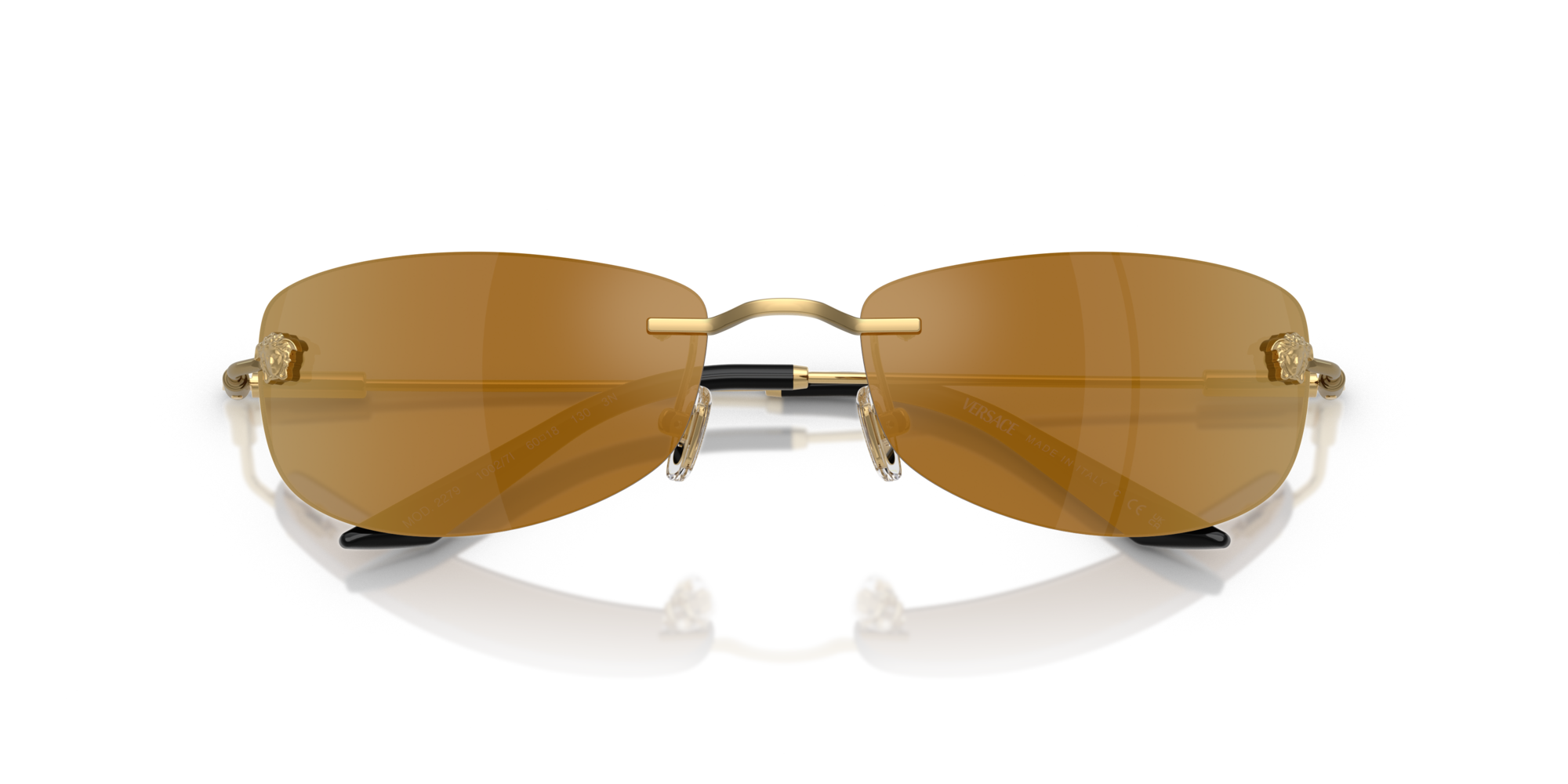 8056262314852 - Herren VE2279  10027I Gläser SONNENBRILLEN Metall Gold  Quadratisch Normal