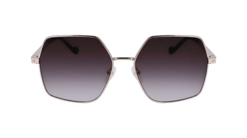 8057590558598 - Damen LJ152S 711 Sonnenbrillen Metall Gold Grau Geometrisch Normal Schattiert 8057590558598 - Damen LJ152S 711 Sonnenbrillen Metall Gold Grau Geometrisch Normal Schattiert