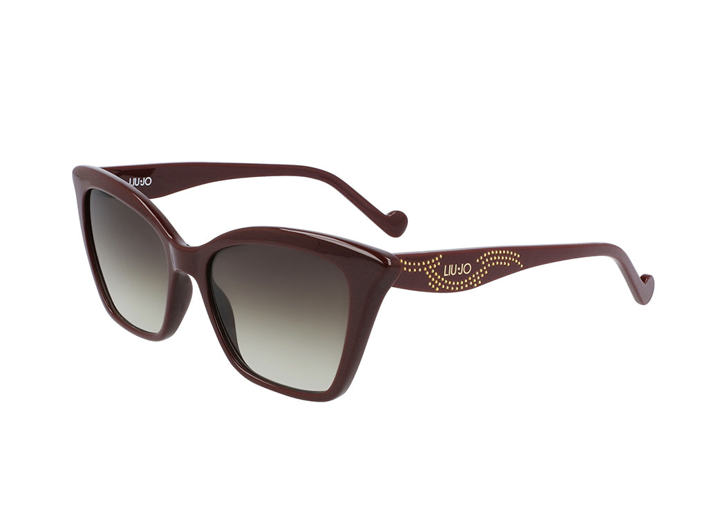 8053473939218 - Damen LJ744S 604 Sonnenbrillen Plastik Bordeaux Braun Schmetterling  Schattiert