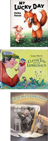 3 Leprechaun book covers