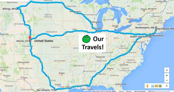 Map of Travels
