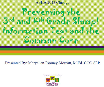 ASHA 2013 Chicago Presentation HANDOUTS