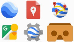 Google Earth logo set