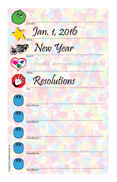 New Year's Resolutions Worksheet