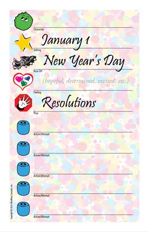 New Years Resolution Worksheet image