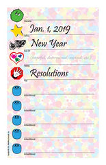 New Years Resolution Worksheet image